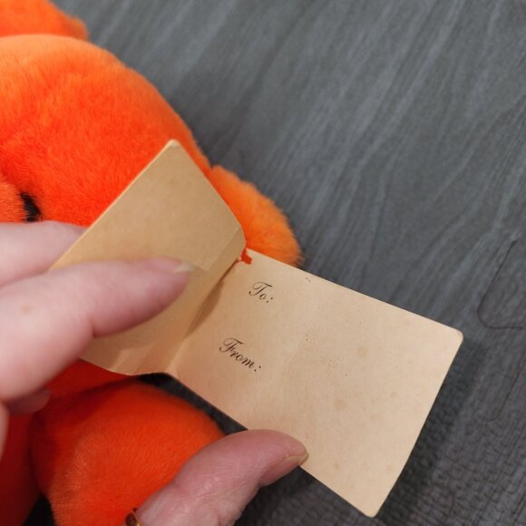 Rare HTF PBC International Tagalongs Orange 11" Crayon Bears Plush Stuffed Anima - Picture 8 of 9